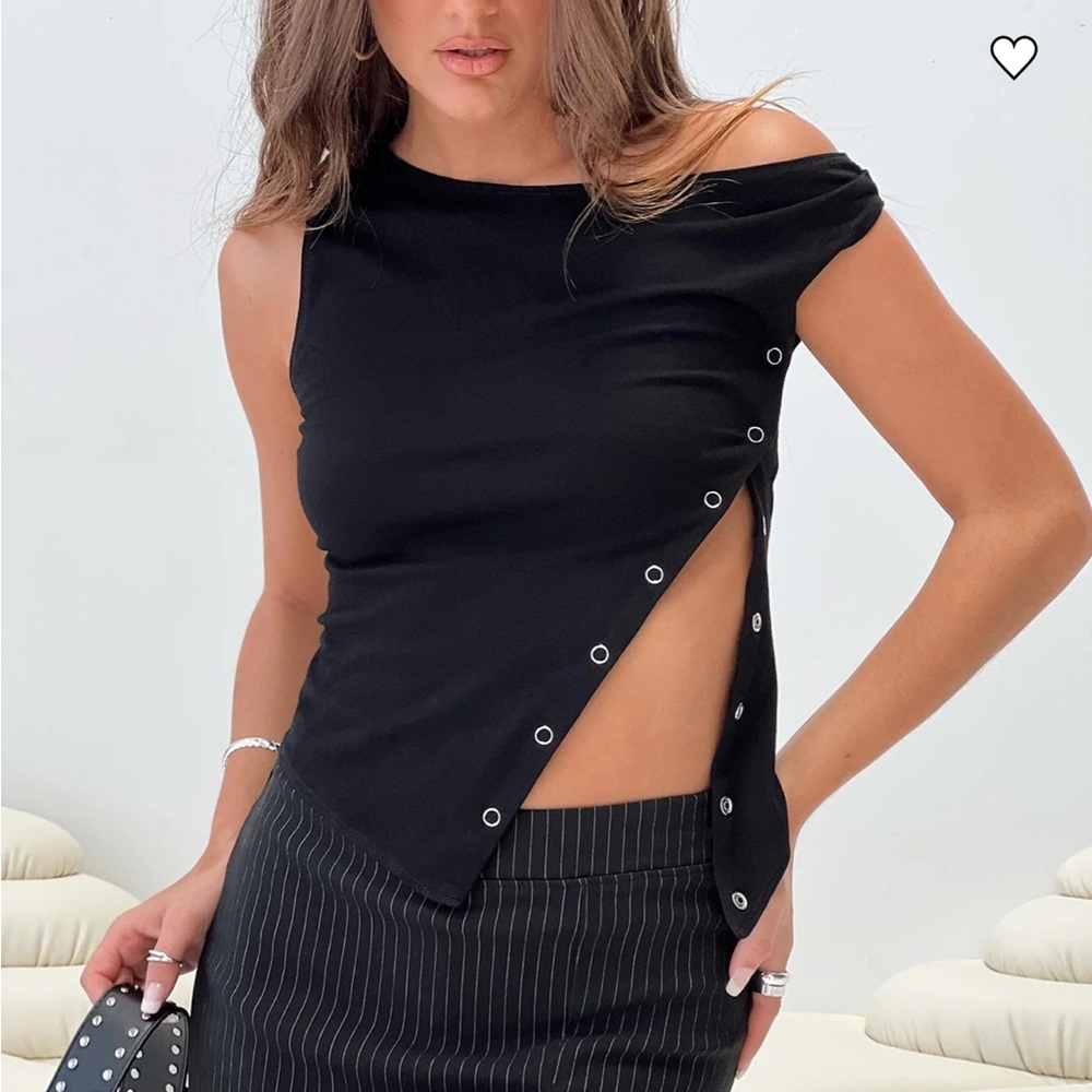 Princess Polly Stylish Black Women's Top